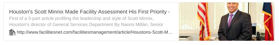 Houston’s Scott Minnix Made Facility FacilitiesNet: Assessment His First Priority